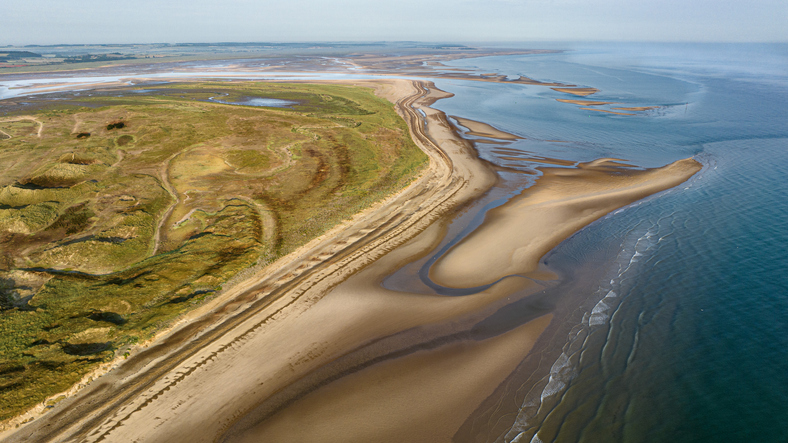 mud flats within the Wash